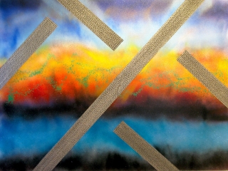 SMALL-ZIP-EVENT,-2019,-mix.-med.-on-canvas,--36'-x-48'-(91.4-x-121.9-cm)
